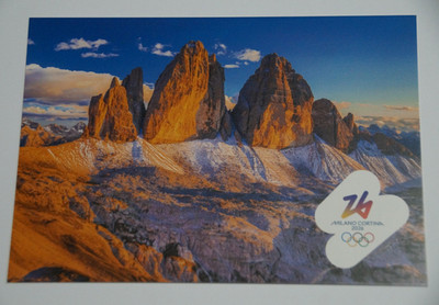 Postkarte / Postcard Olympia 2026 Milano Cortina - Drei Zinnen - Tre Cime