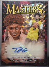 2023-24 Topps Finest Taylor Hendricks MASTERS Red Geometric (RC) AUTO #6/10