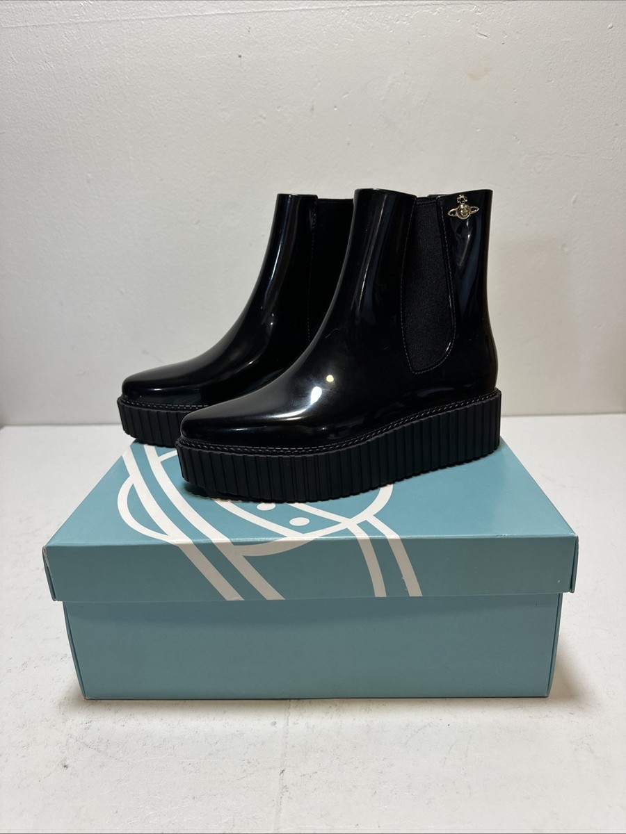 Vivienne Westwood Anglomania Melissa Chelsea Women's Black Rain