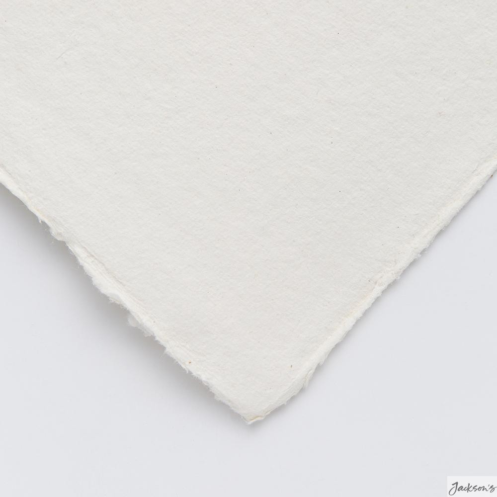 Khadi White Rag Paper Sheets 100% Cotton 640gsm 21x30cm Pack Of 10 For Art