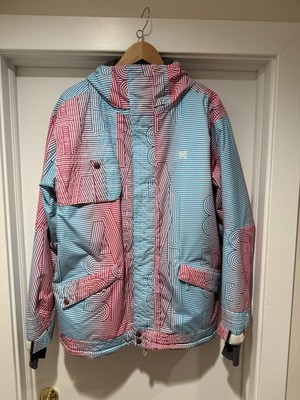 Vintage Kr3w Time Lines x 686 Mens Limited Edition - Medium Hooded Snow Jacket. 