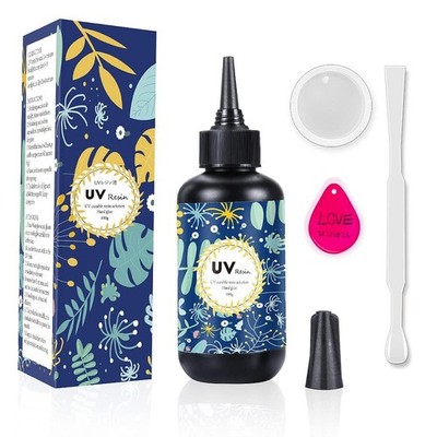 Crystal Clear Hard UV Resin Upgraded Formula Ultraviolet Fast for Jewelry Mak...