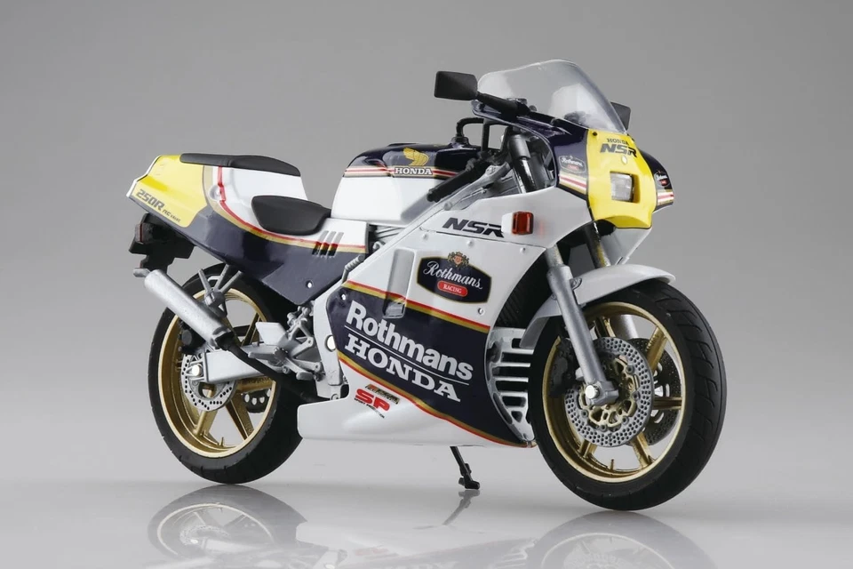 Skynet escala 1/12 acabado Honda NSR250R SP '88 Seychelles azul noche/blanco Foto 2 de 4
