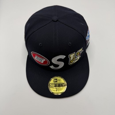 Supreme x New Era Mascots S Logo 59FIFTY Hat Navy Size 7 3/4 Brand