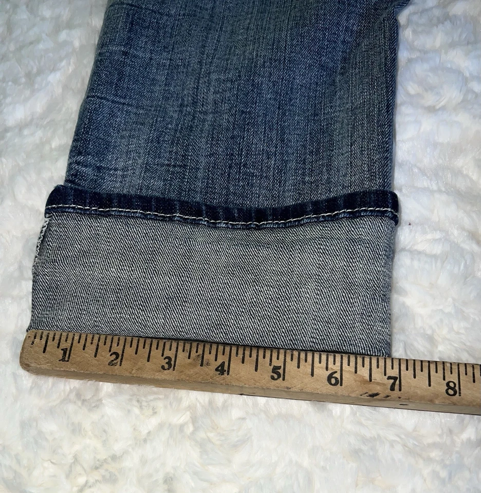 Capris Daytrip Virgo Distressed Desteñido Lavado Elástico Mujer’s Talla 32 Foto 4 de 4