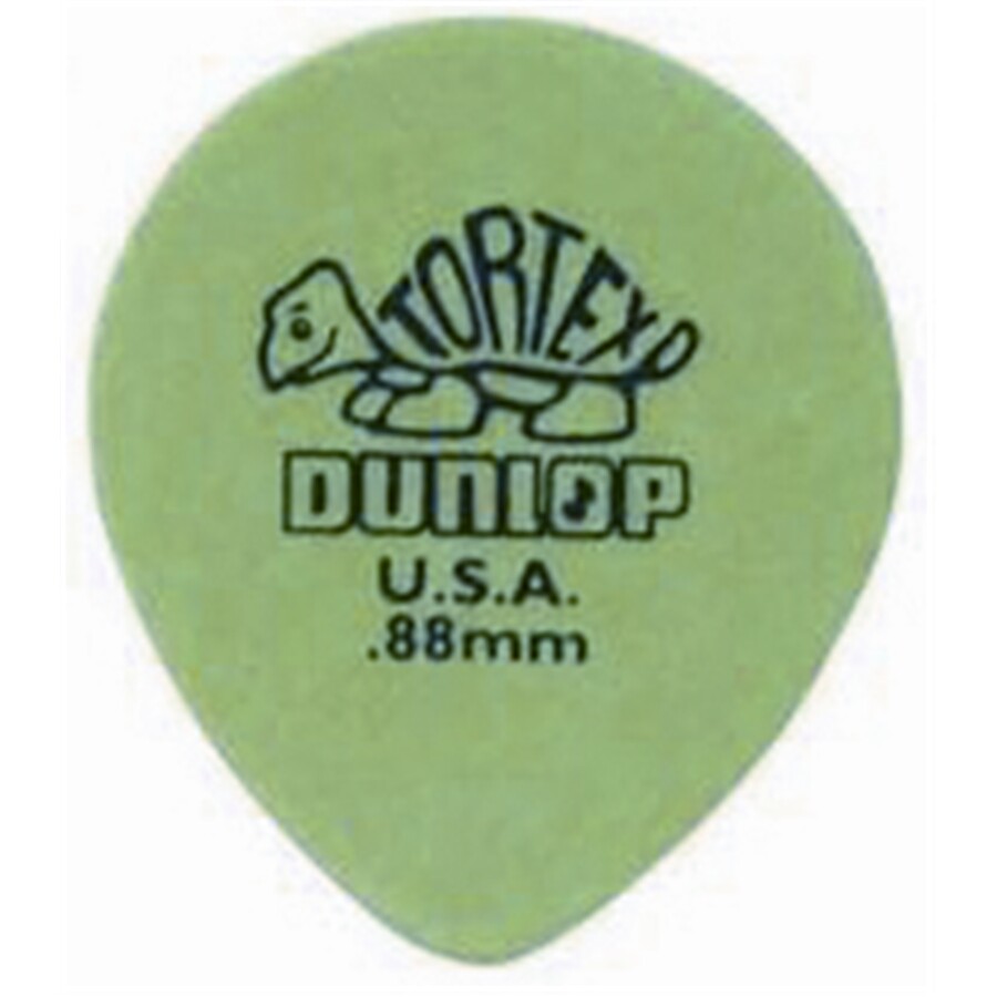 Dunlop 413R Tortex Tear Drop Green .88 OUTLET FINE SERIE ACCESSORI PER CHITARRA