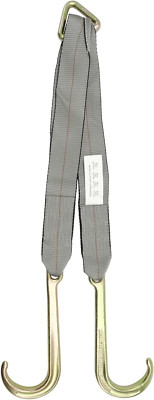 Mytee Products Tow Straps V Bridle 3 x 24 w/ 15 Long Shank J Hooks 5400 lbs Work