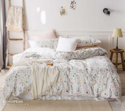 3D Blue Leaves ZHUA4423 Bed Pillowcases Quilt Duvet Cover Set Queen King Zoe