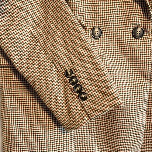 Cotton On Slouch Brown Houndstooth Academia Preppy Blazer NWT Size 6 - Picture 5 of 9