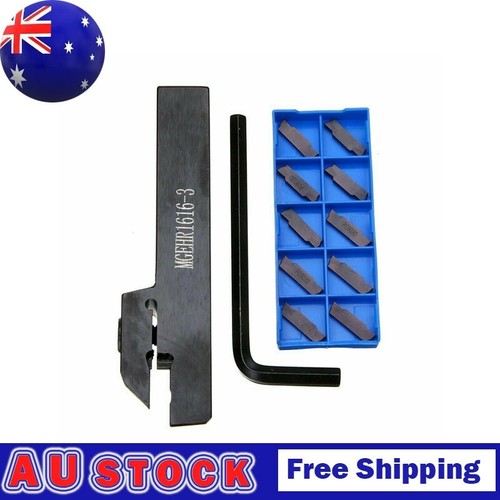 MGEHR1616-3 Lathe Turning Holder Boring Bar + 10pcs MGMN300 Insert-Set Durable