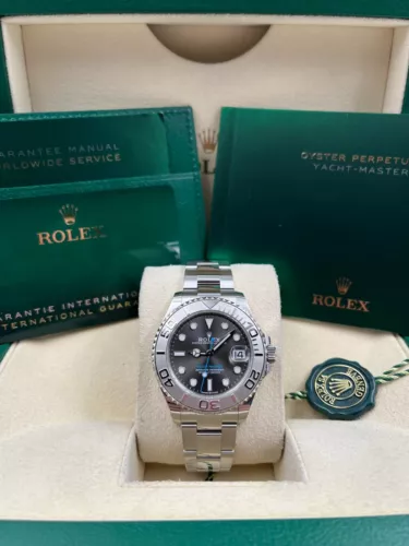 Rolex Yacht-Master 37mm Rhodium Dial 268622 Box & Papers 2024
