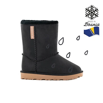 AJS BLACKFOX BLACKFOX Kinder-Winterboot G-Stiefel Cheyennetoo Schwarz wasserdicht gefüttert