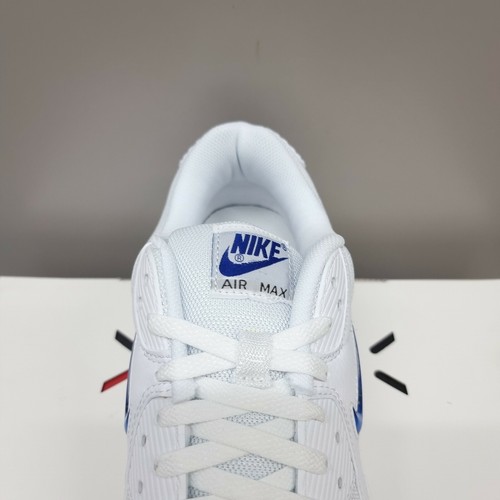 NIKE AIR MAX 90 JEWEL "WHITE-GAME ROYAL" (DV3503 100) TRAINERS VARIOUS SIZES - Picture 7 of 11