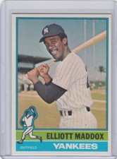1976 Topps Baseball Card #503 Elliott Maddox New York Yankees - NrMt-Mt 