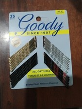 GOODY All-Day Hold Bobby Pins 35 NEW 16782 Gold Silver Brown Black