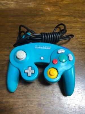GC Controller Emerald Blue Game cube Nintendo Game Cube Official JAPAN DOL-003