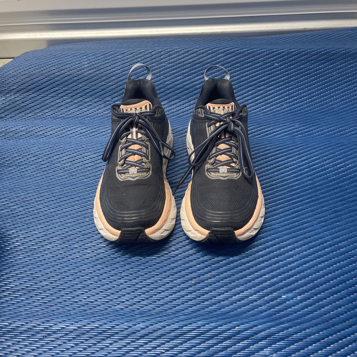 Hoka One One Women's Bondi Running Sneakers Indigo Blue Pink