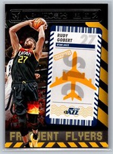 2021 Hoops Frequent Flyers Insert Basketball #3 Rudy Gobert Utah Jazz
