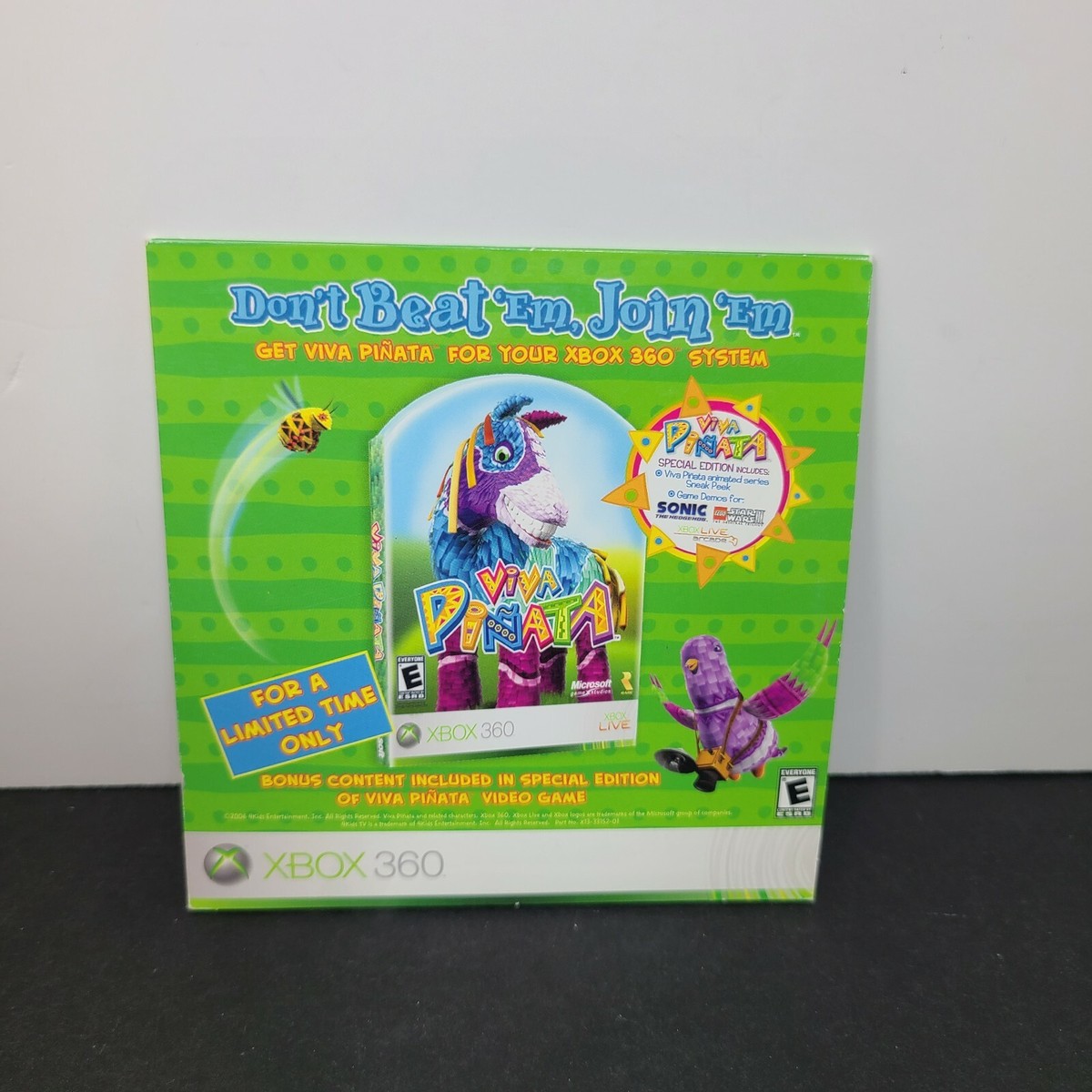 Viva Pinata Bonus Disc Episode XBOX 360 Video Game Promo