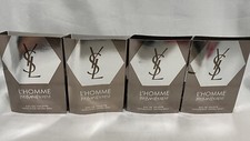 Lot Of 4 YSL L'HOMME by Yves Saint Laurent EDT For Men .05oz / 1.5ml Each