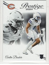 Austin Booker RC 2024 Prestige base rookie card Kansas #372 Chicago Bears