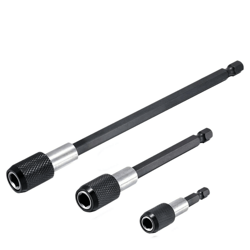 Right Angle Drill Adapter Flexible EXTENSION Bits 1/4" Hex Shank Hard Extensions - Picture 4 of 27