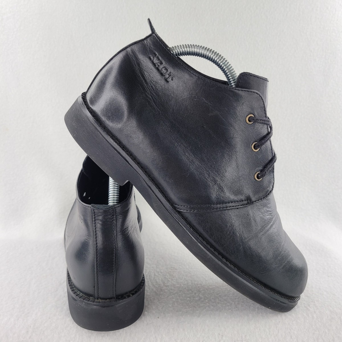 NAOT Boots Mens 42 Black Smooth Leather Chukka Ankle Lace Up Dress Shoes