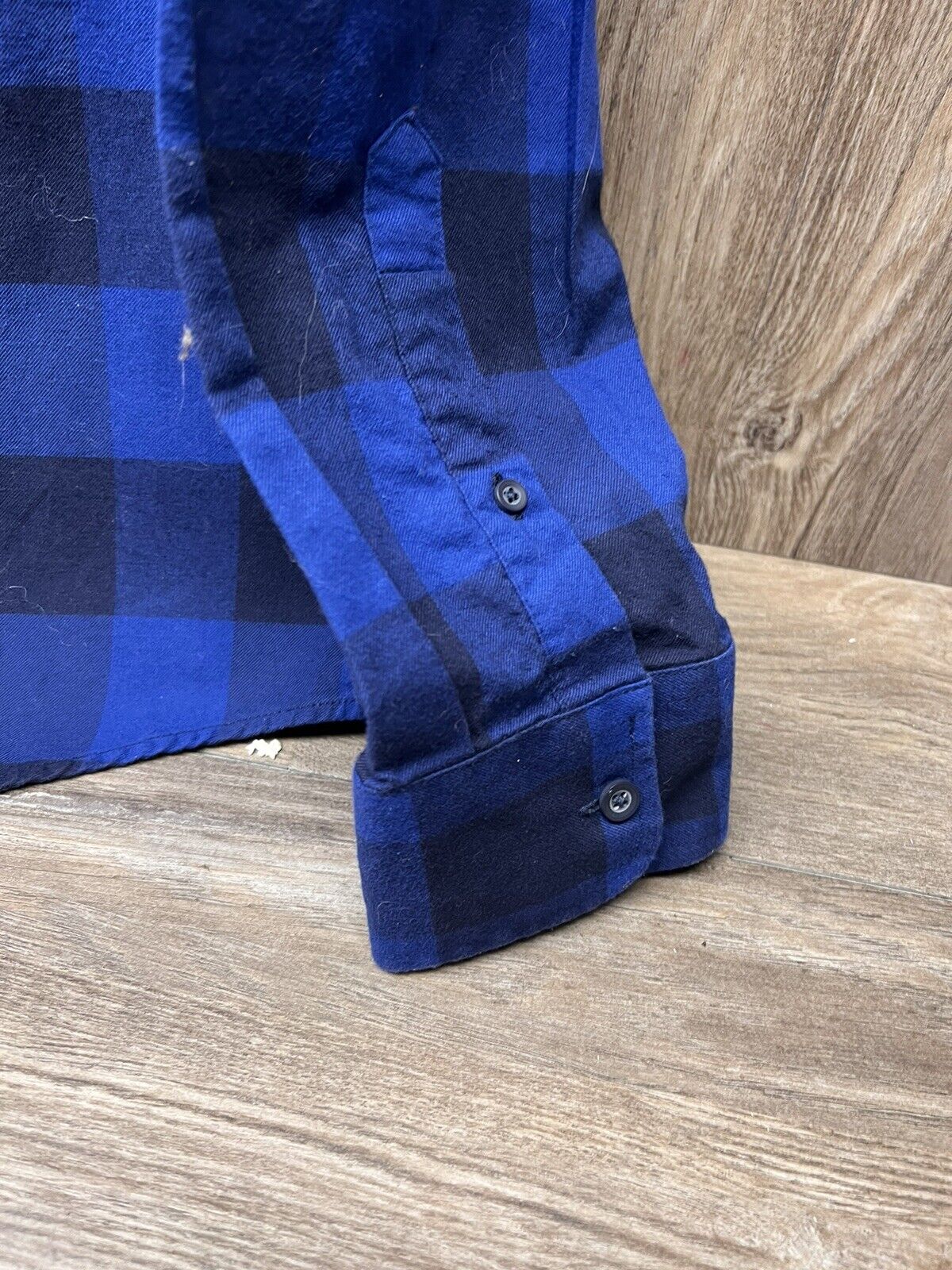 UNTUCKit Shirt Men XL Long Sleeve Blue Plaid Grun… - image 5