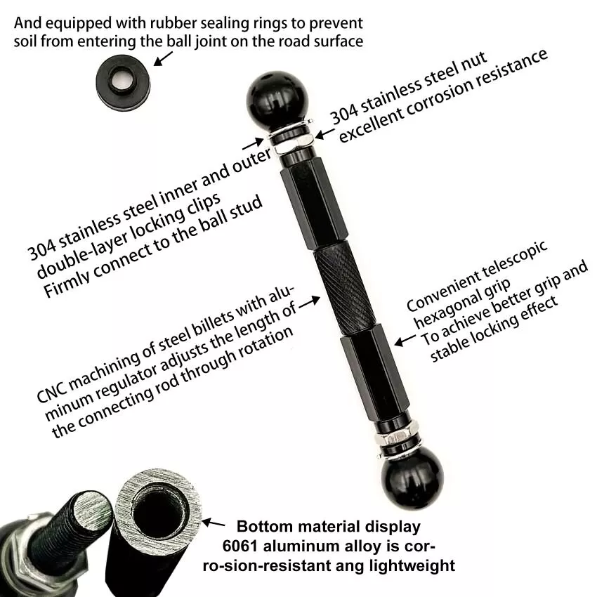 For 2004-10 AUDI A8 S8 D3 EVOLUTION AIR SUSPENSION Adjustable Lowering Kit LINKS - Imagen 3 de 4