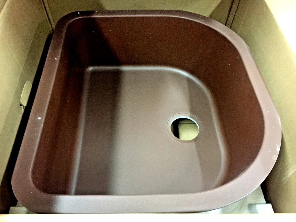 NEW ELKAY ELGSU2522PC0 PECAN QUARTZ CLASSIC 25" KITCHEN SINK E-Granite - Image 3 of 4