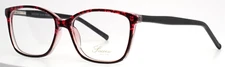 SUCCESS SS-94 Red Black Womens Semi Cat Eye Eyeglasses 54-15-140 B:40
