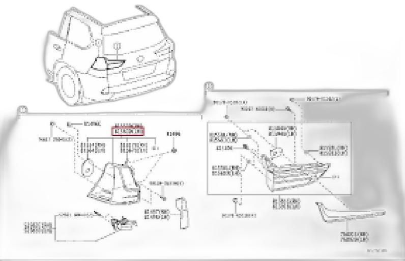 8158160420 Genuine Toyota Lens & Body RR 81581-60420 for