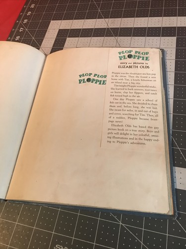 Vintage 1962 Plop Plop Ploppie by Elizabeth Olds Rare Hardcover Book - Picture 3 of 12