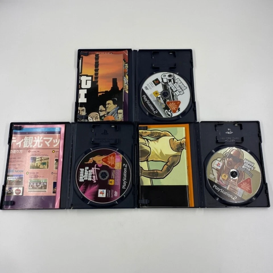 Lot of 3 Grand Theft Auto Games: GTA III, Vice City, San Andreas - PS2 Tested - Image 3 of 3