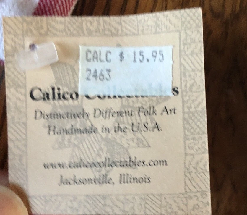 Toallas de plato bordadas con estampado de algodón de San Valentín Calico coleccionables corazones nuevas con etiquetas (2 Foto 2 de 4