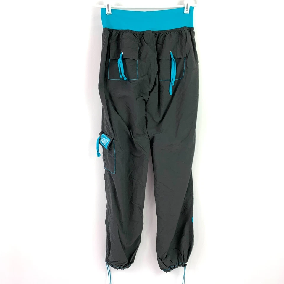 Pantalones de entrenamiento Zumba cintura alta gris azul United We Dance Augie's XXL 2X Foto 4 de 4