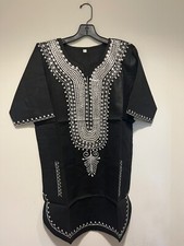 African clothing for men-Dashiki S-5X Black