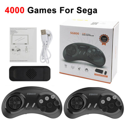 SG800 Sega Retro Videospielkonsole 16Bit 4000Spiele HD Spiel Stick+2X Controller