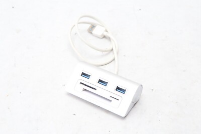 Sabrent Premium 3 Port Aluminum USB 3.0 Hub with Multi-in-1 Card Reader F31a