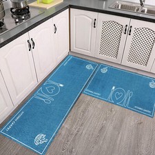 Comfort Kitchen Mat with Foam Backing, Set and/or Single Options