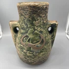 1920s ROSEVILLE Imperial I Vase - Dbl Handled textured - 10”H x 8.5”W