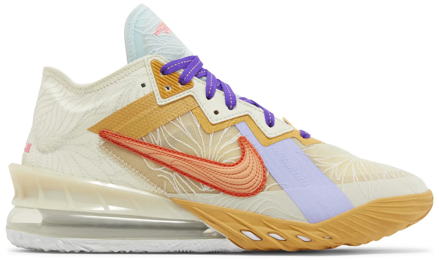 Nike LeBron XVIII 18 Low Mimi Plange Scarred Perfection White DR6114-100 Mens 12