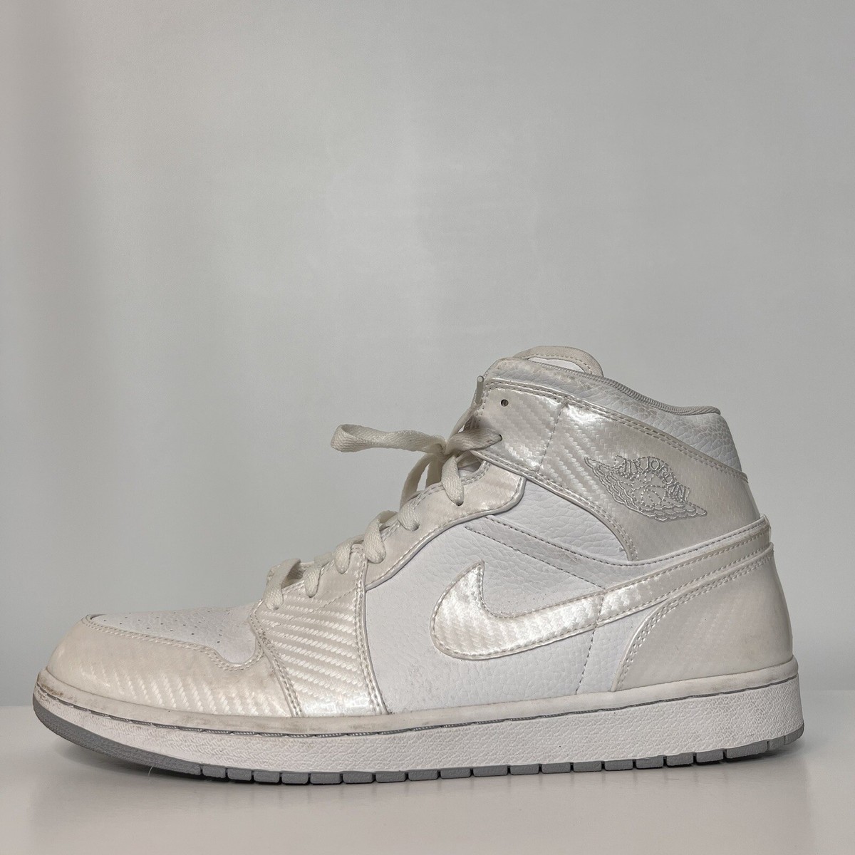 Nike Air Jordan 1 Phat 364770-102 White Wolf Grey Sneakers 