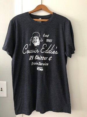 Christmas Vacation Cousin Eddies RV Shit*er & Drain Service T-Shirt Men's Large