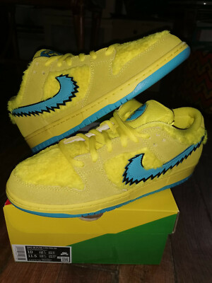 Nike SB Dunk Low Grateful Dead Bears Opti Yellow DS QS OG ALL CJ5378-100