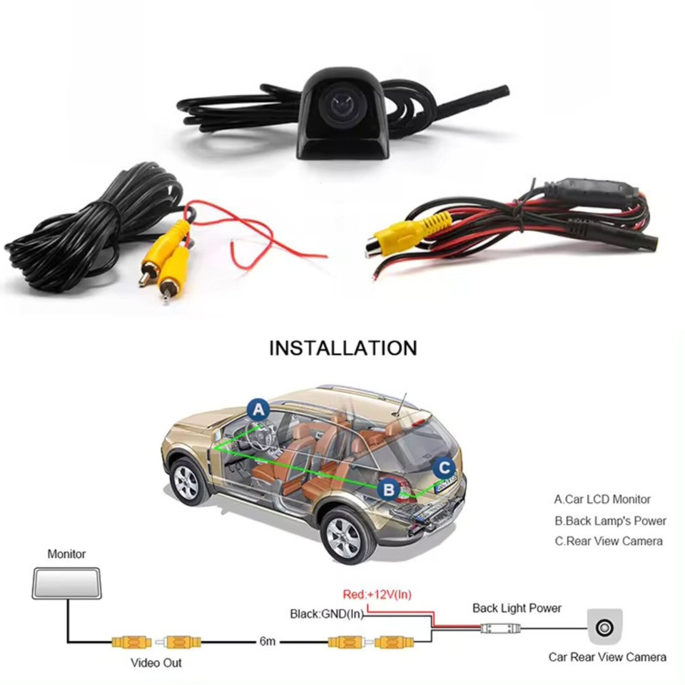 New Backup Camera Rear View IP68 Waterproof Universal for PIONEER Car ...