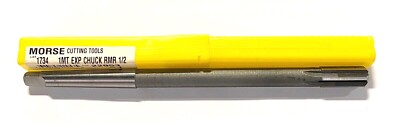 Morse 1/2'' Expansion Chucking Reamer Taper Shank 1MT HSS USA Made 22953