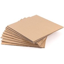 100 Pcs 13x18cm 2mm Corrugated Cardboard Sheets for Mailing Packing Crafts