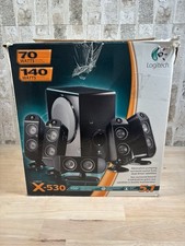    Vtg Logitech X-530 5.1 Surround Sound PC   Console Speaker System   GREAT Cond.