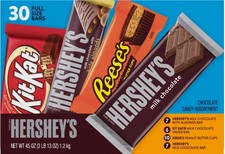 Hershey's Variety Pack Milk Chocolate Candy 30 Packs EXP 05/2026